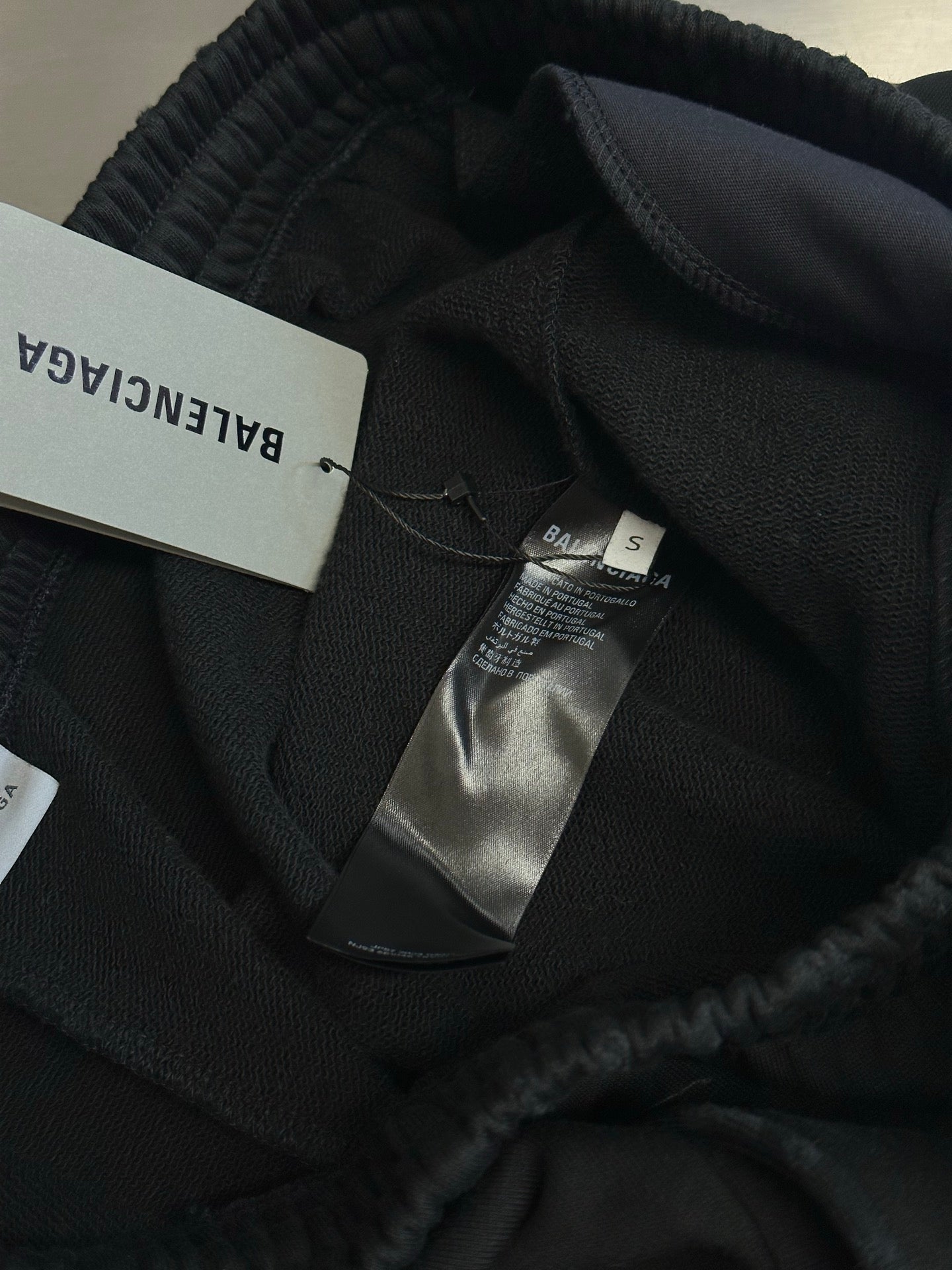 BALENCIAGA Messy Spray Baggy Sweatpants "Black"