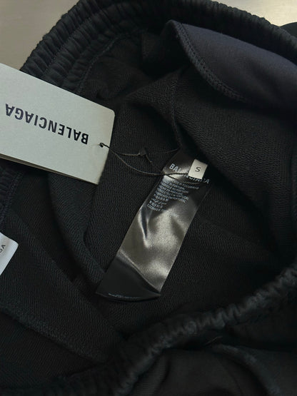 BALENCIAGA Messy Spray Baggy Sweatpants "Black"