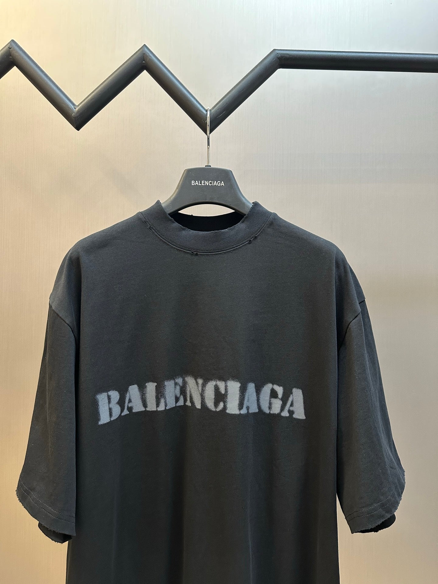 Balenciaga-Stencil Type T-shirt 'Black'