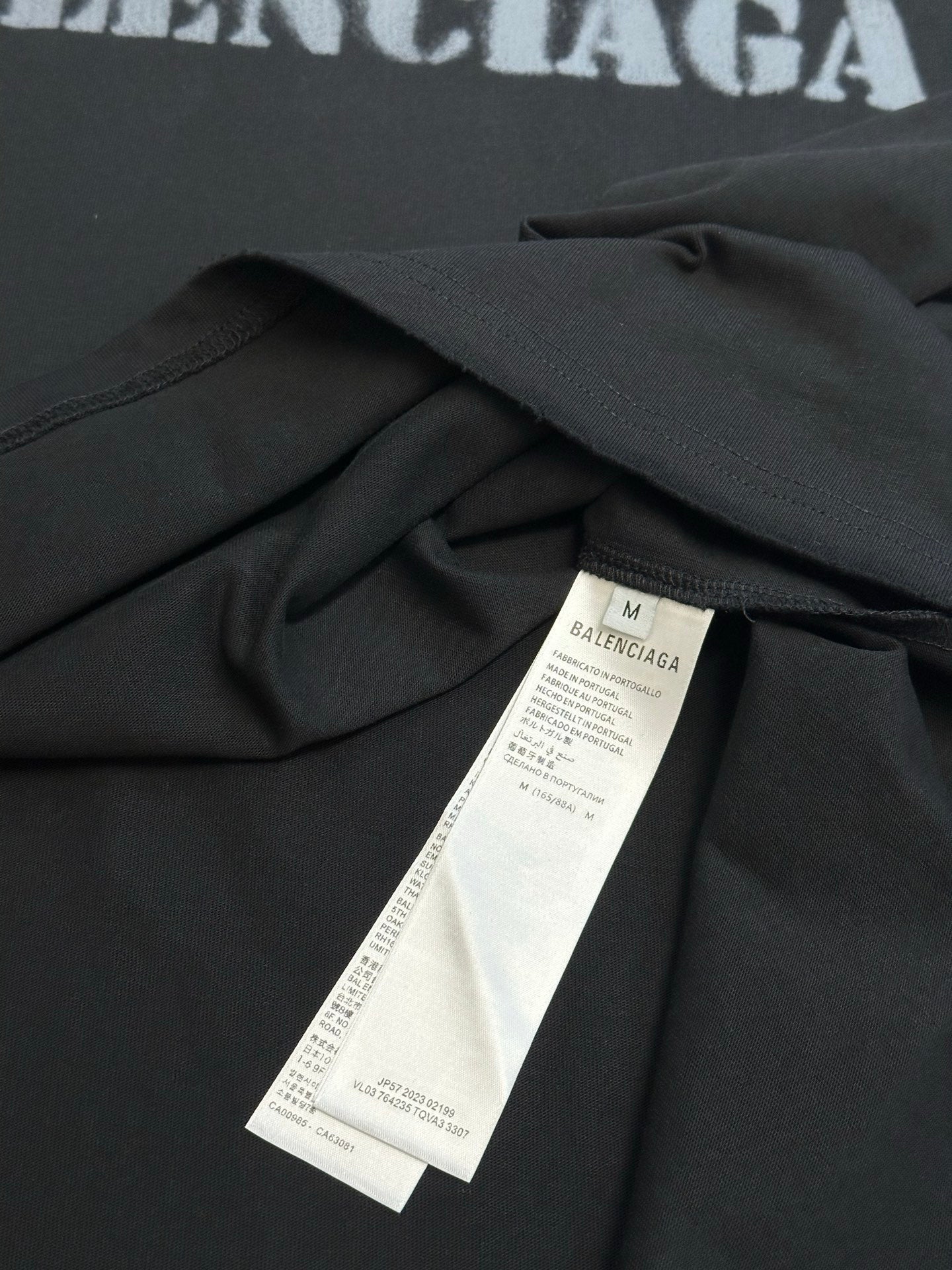 Balenciaga-Stencil Type T-shirt 'Black'