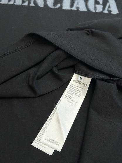 Balenciaga-Stencil Type T-shirt 'Black'