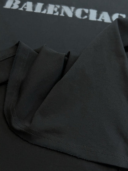 Balenciaga-Stencil Type T-shirt 'Black'