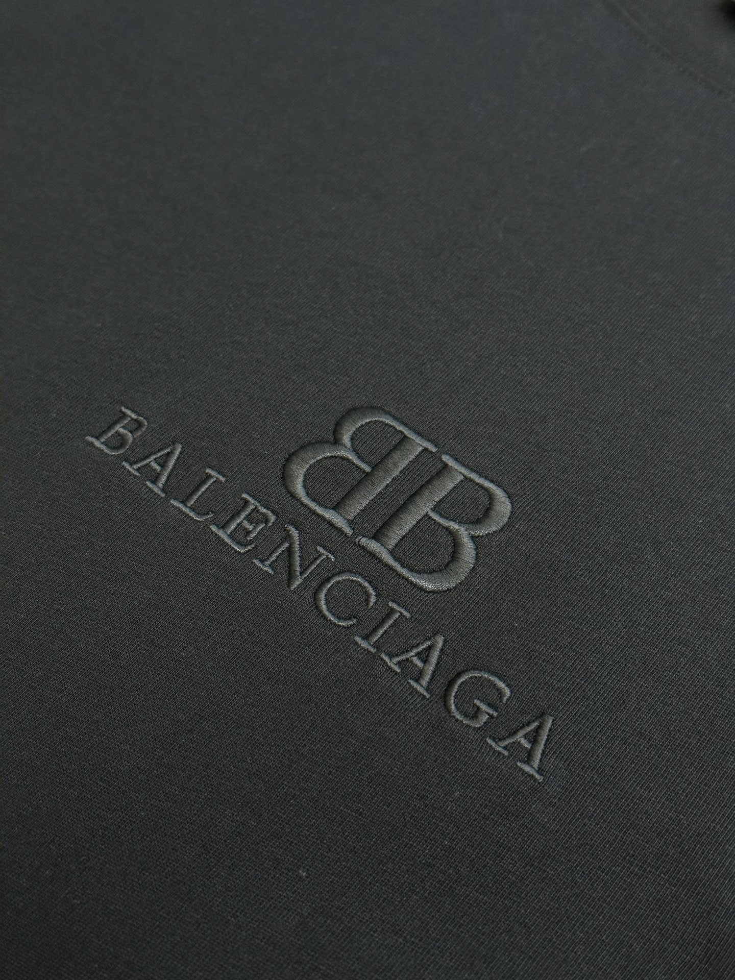 BALENCIAGA Classic Double-B Embroidered Short-Sleeve T-Shirt