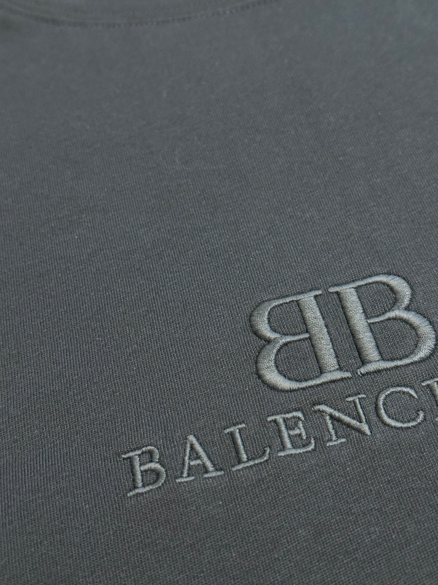 BALENCIAGA Classic Double-B Embroidered Short-Sleeve T-Shirt