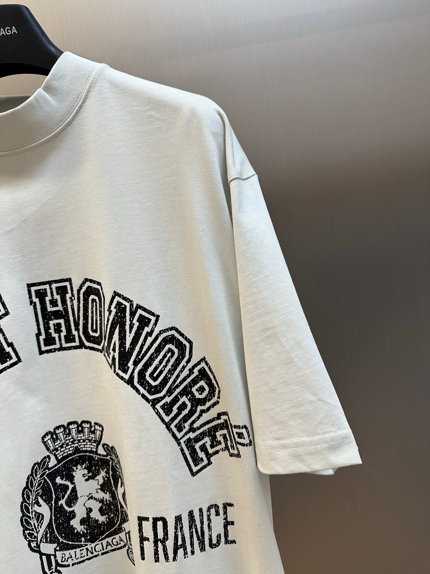 Balenciaga-(WMNS) Balenciaga Saint-honore T-shirt Oversized 'White'