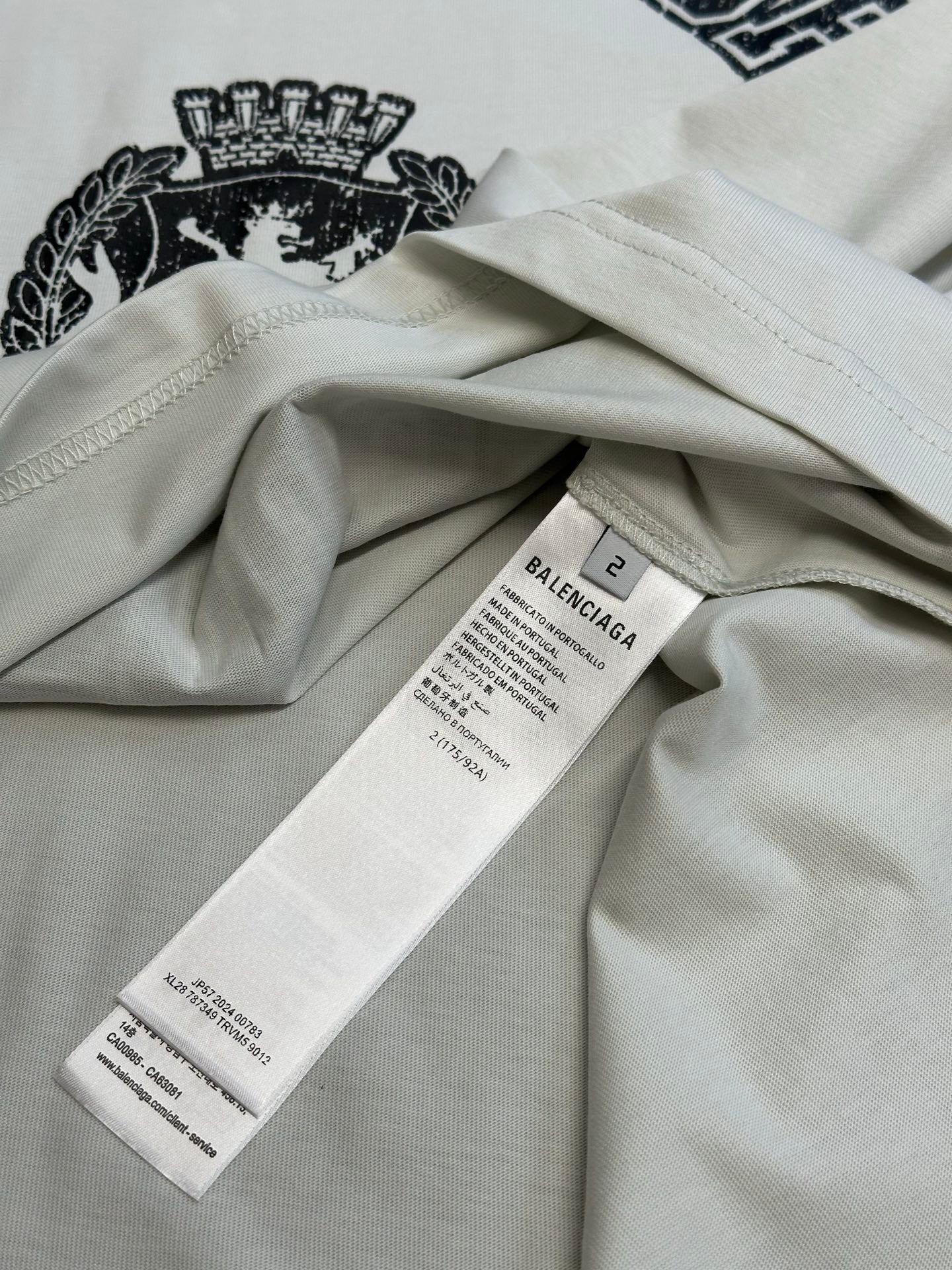Balenciaga-(WMNS) Balenciaga Saint-honore T-shirt Oversized 'White'