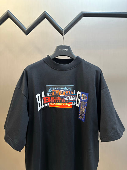 Balenciaga Bumper Stickers Boxy T-shirt
