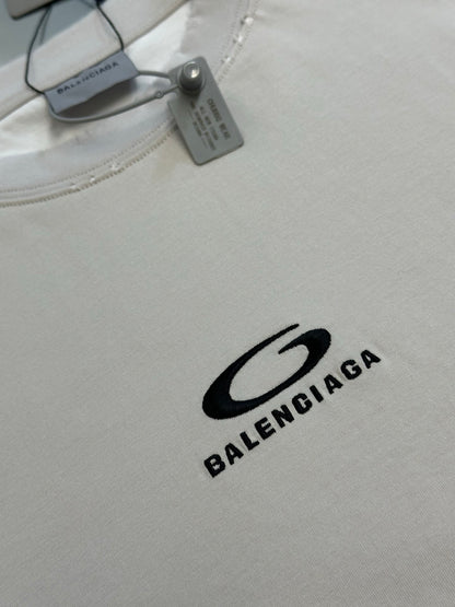 Balenciaga Hybrid Double T-shirt for men in light grey/white