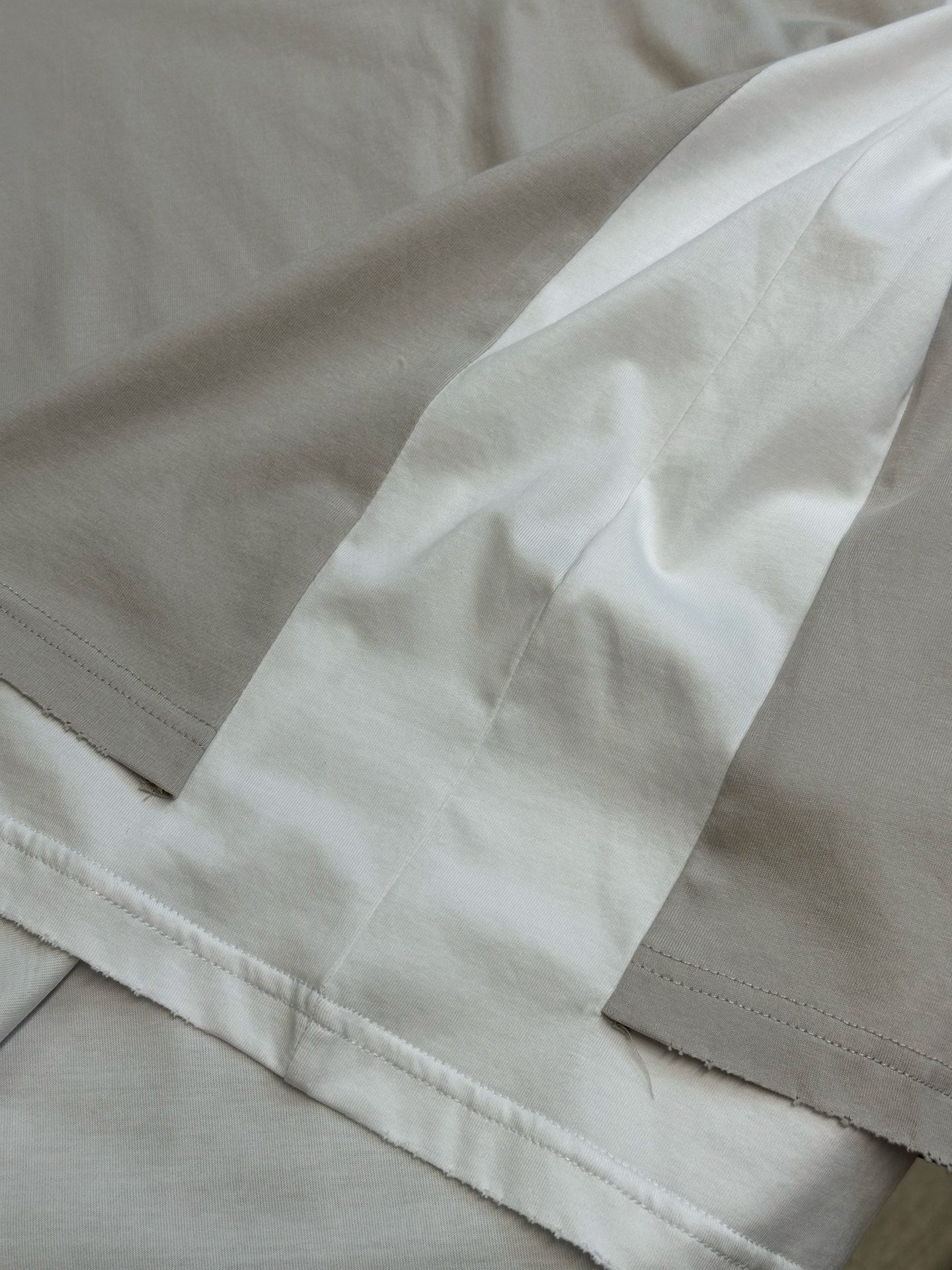Balenciaga Hybrid Double T-shirt for men in light grey/white