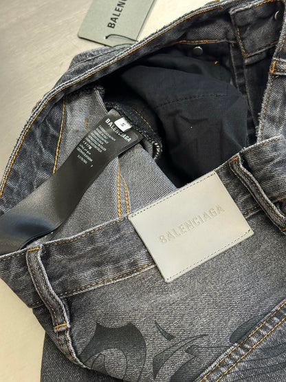 Balenciaga Tattoo Baggy Jeans