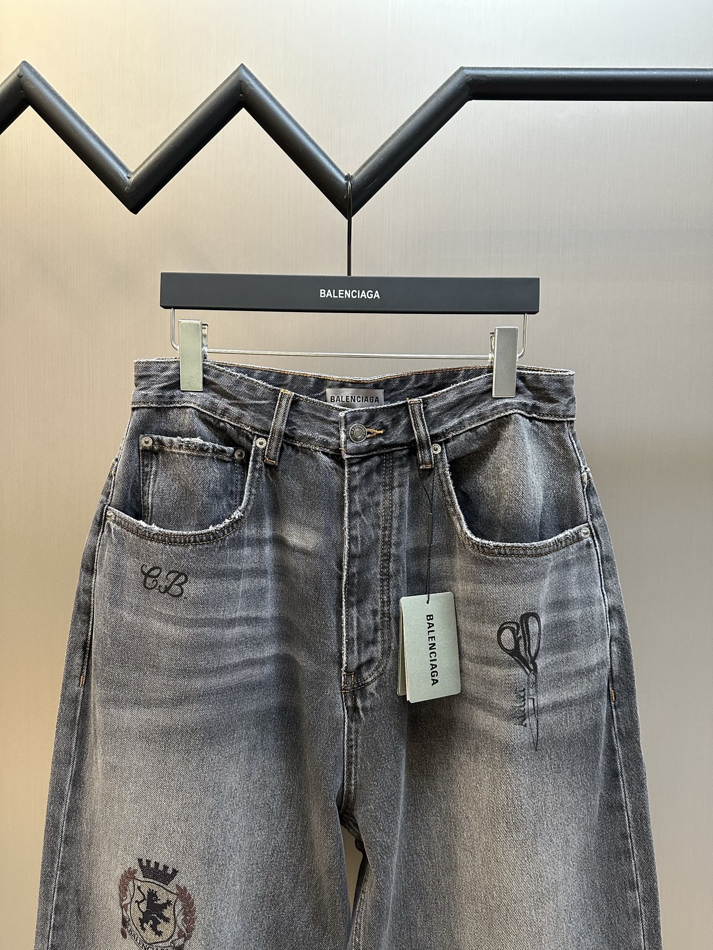 Balenciaga Tattoo Baggy Jeans