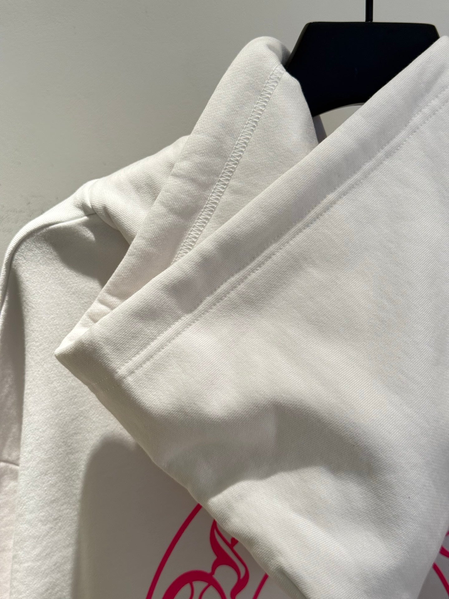 Chrome Hearts White Magenta Horseshoe Hoodie