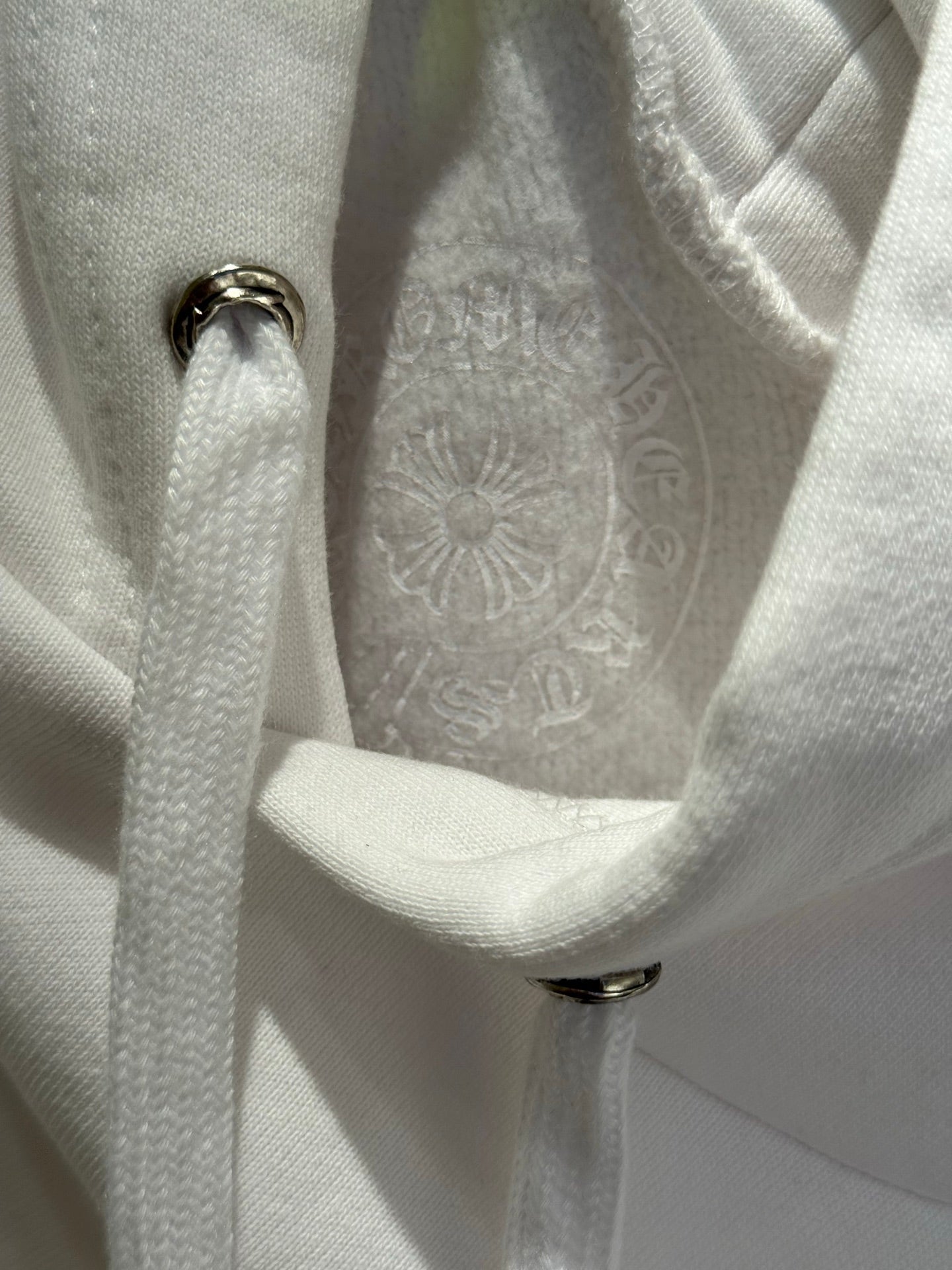 Chrome Hearts White Magenta Horseshoe Hoodie