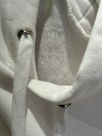 Chrome Hearts White Magenta Horseshoe Hoodie