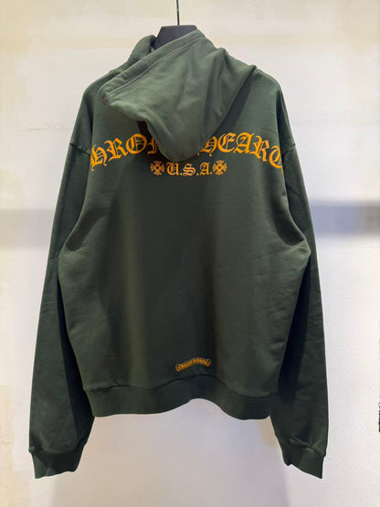 Chrome Hearts Back Arch Logo USA Print Hoodie