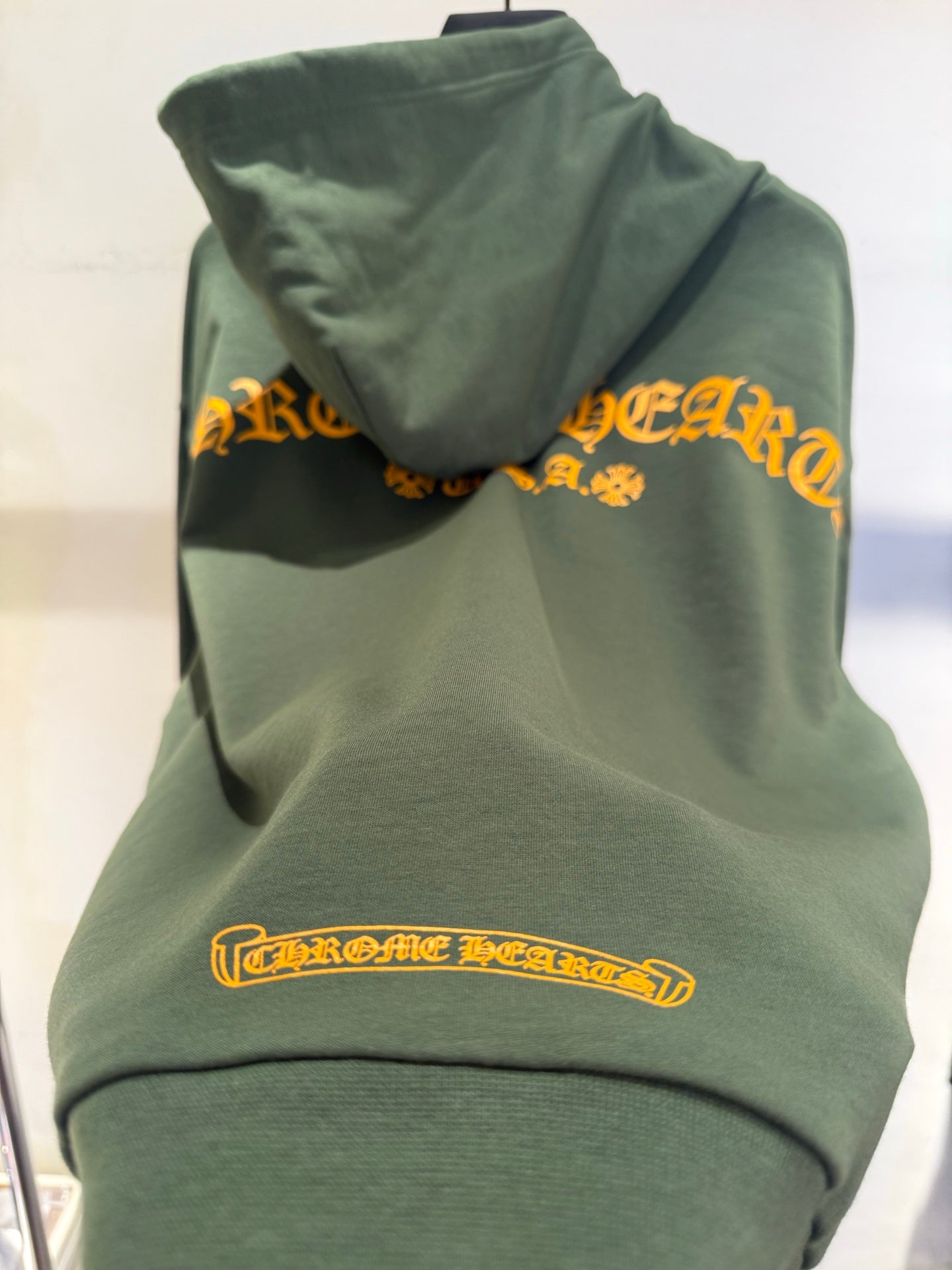 Chrome Hearts Back Arch Logo USA Print Hoodie