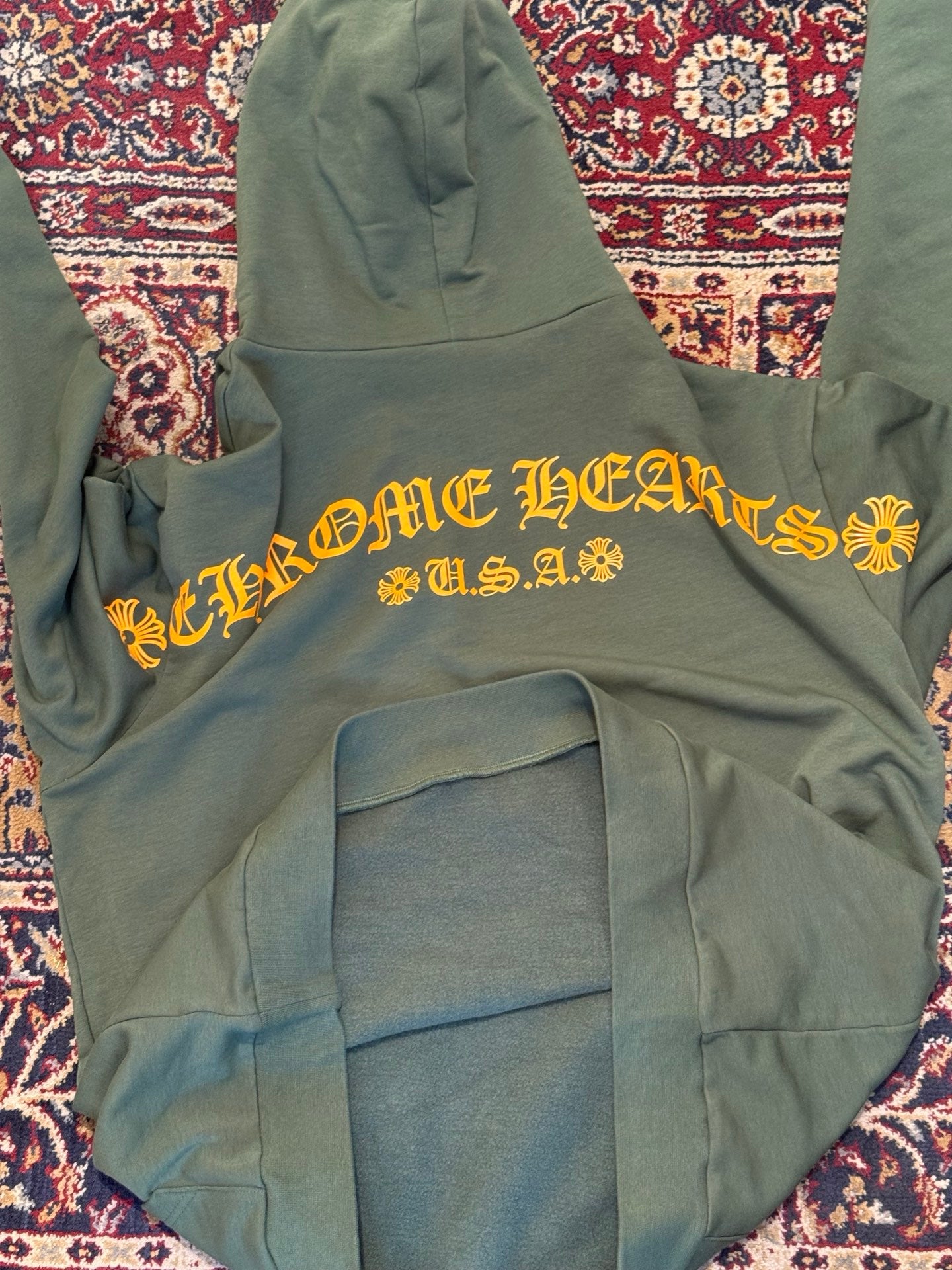 Chrome Hearts Back Arch Logo USA Print Hoodie