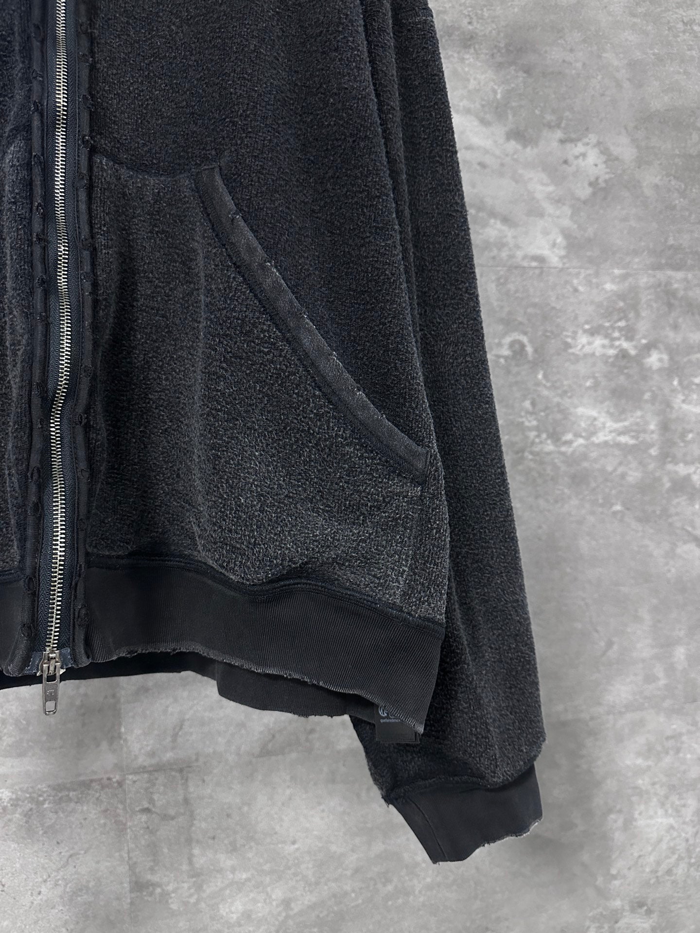 BALENCIAGA Political Campaign Inside-out Zip-up Hoodie