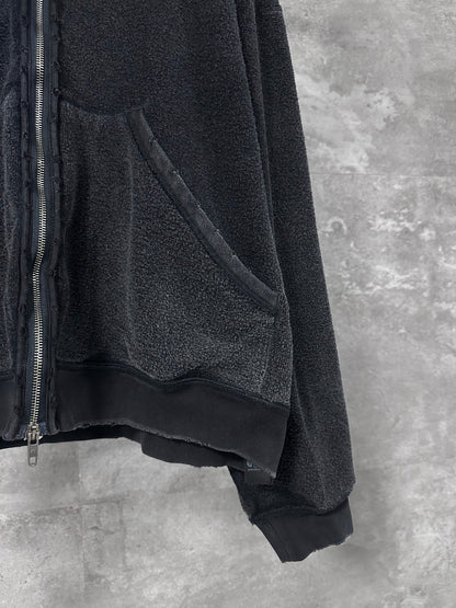 BALENCIAGA Political Campaign Inside-out Zip-up Hoodie