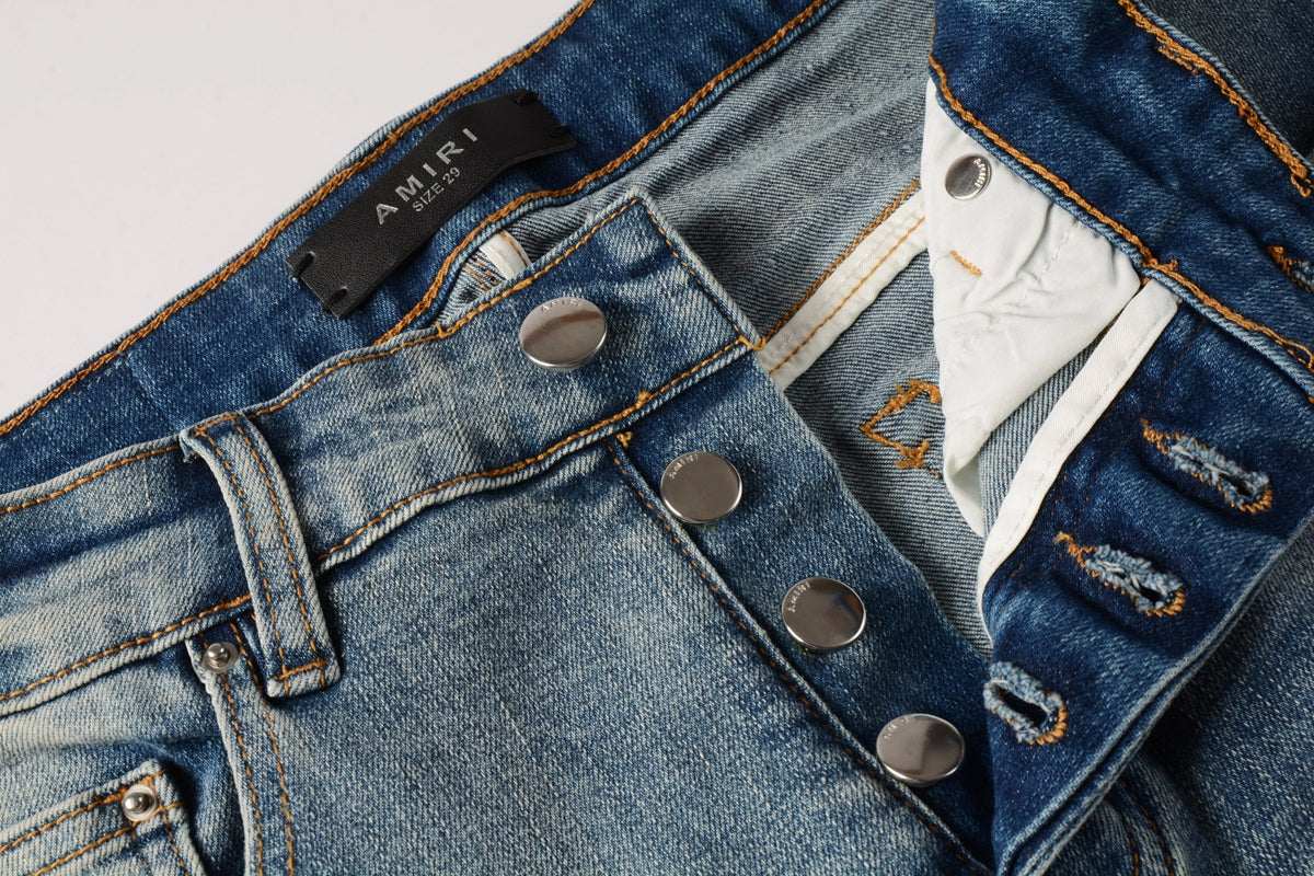 AMIRI Indigo Staggered Jeans