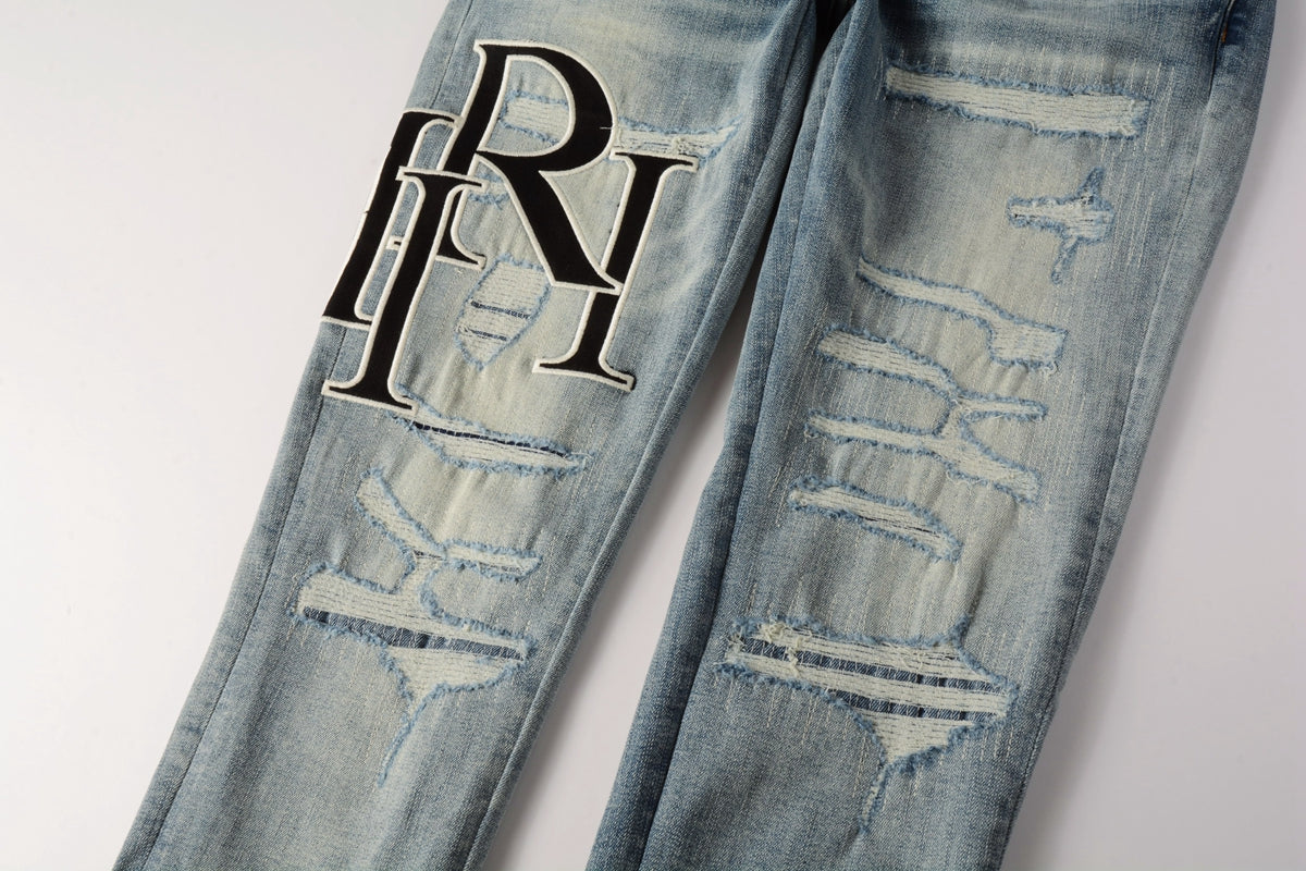 AMIRI Indigo Staggered Jeans