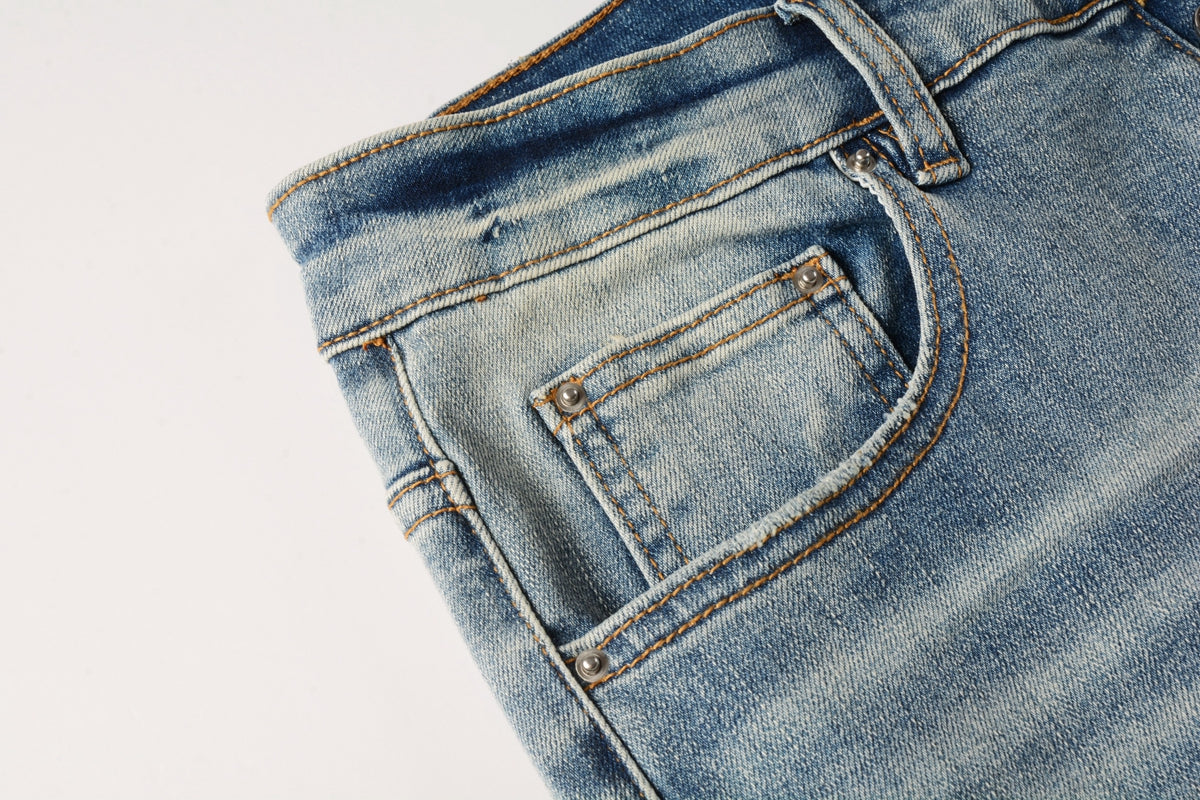 AMIRI Indigo Staggered Jeans