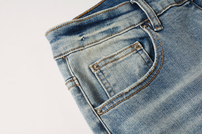 AMIRI Indigo Staggered Jeans