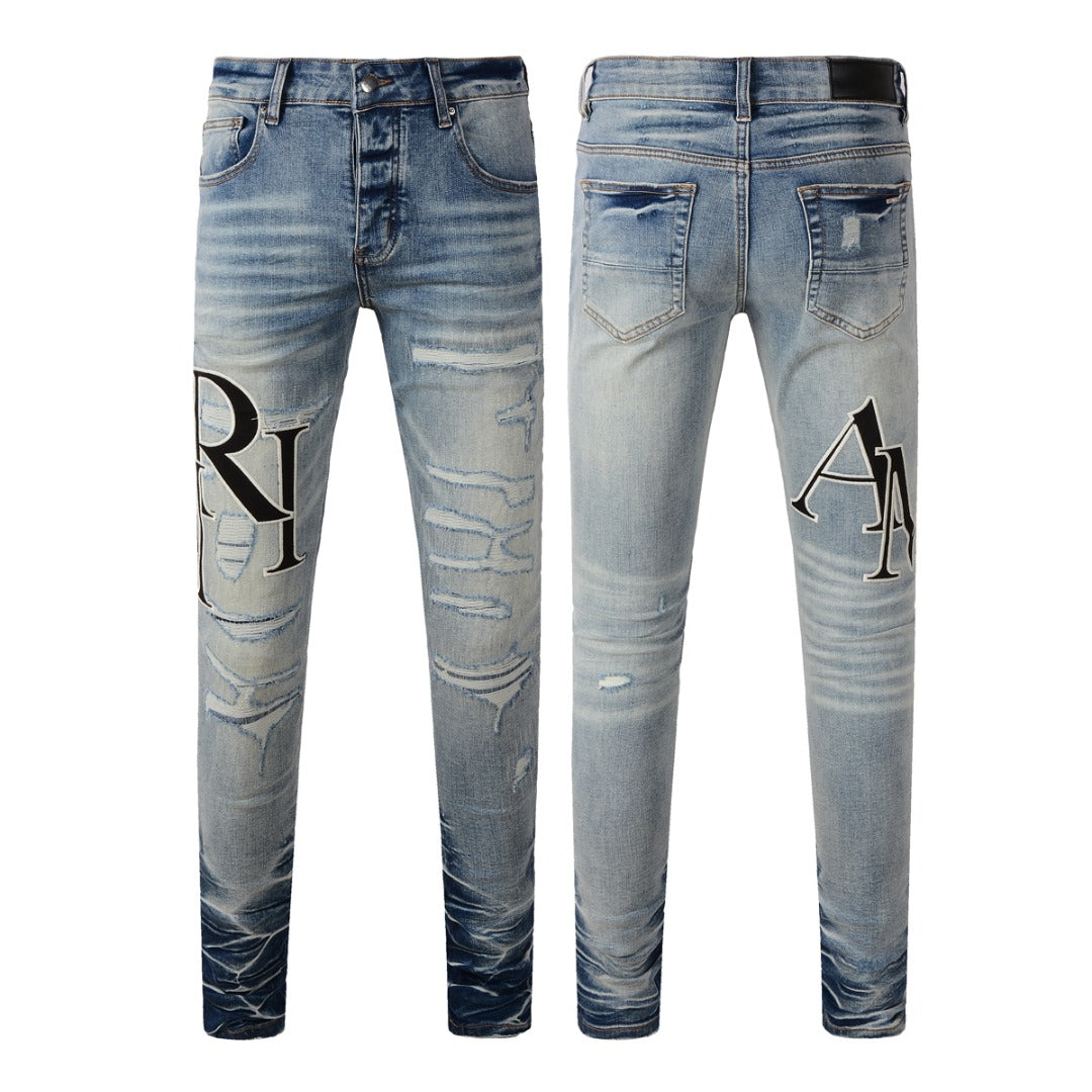 AMIRI Indigo Staggered Jeans