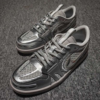 Nike Air Jordan 1 Low Method of Make "Neutral Grey/White/Pewter Grey/Metallic Silver"