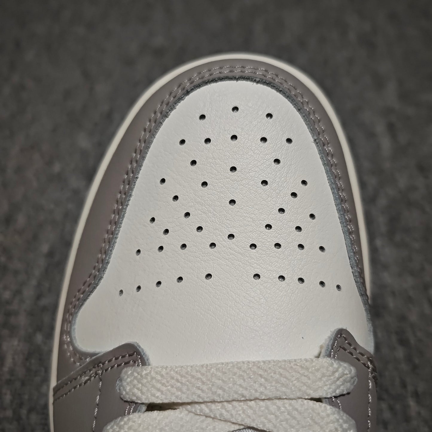 Nike Air Jordan 1 Low "Sail/Fire Red/College Grey/Hemp/Pale Ivory"