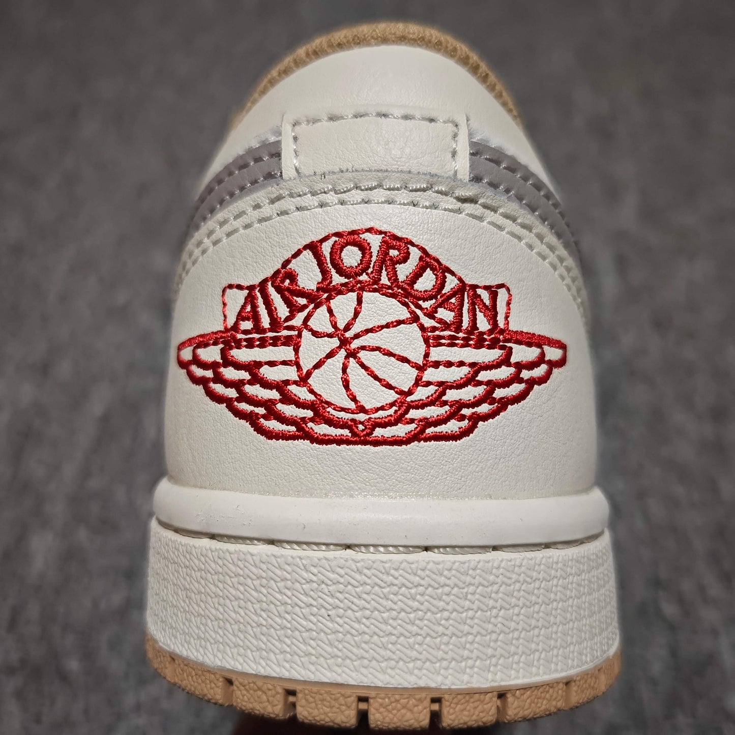 Nike Air Jordan 1 Low "Sail/Fire Red/College Grey/Hemp/Pale Ivory"