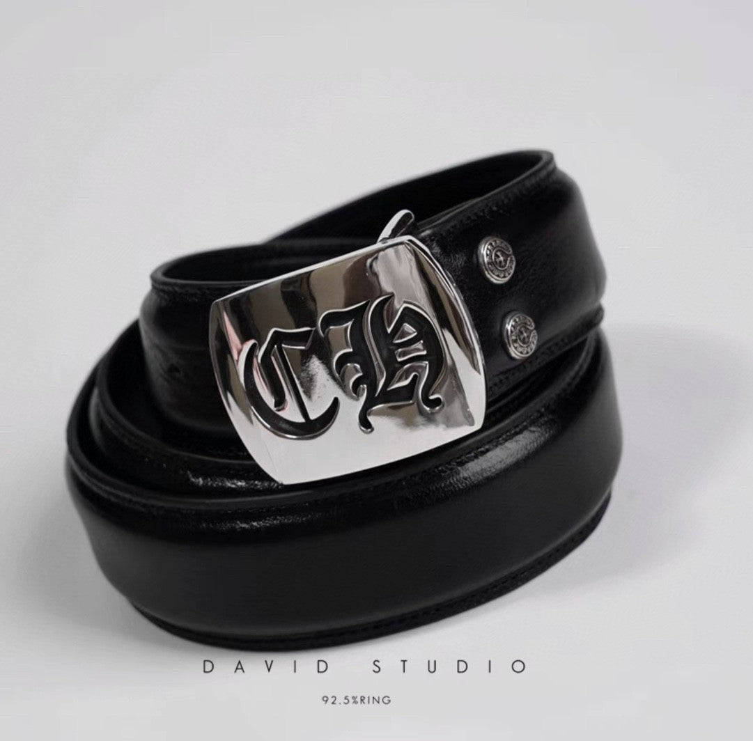 Chrome Heart 3.7cm Scout Flower Belt