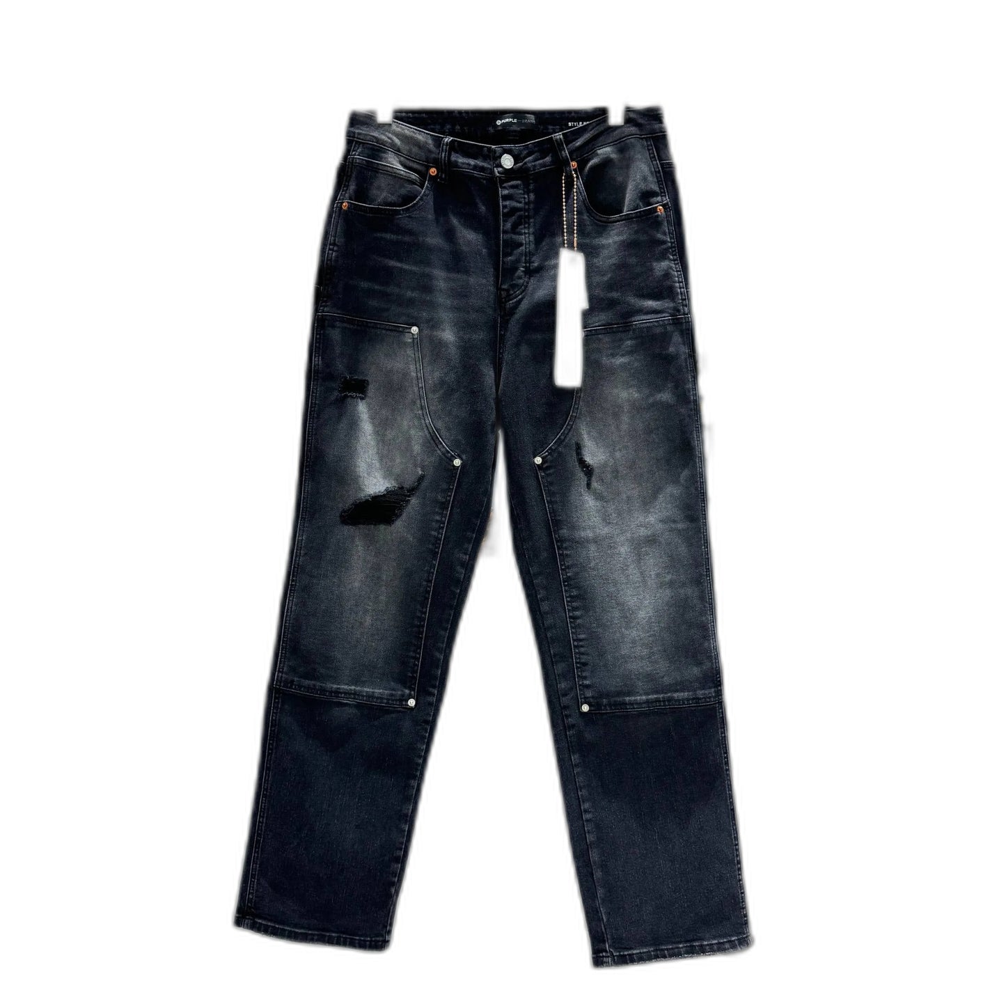 PURPLE BRAND Relaxed Carpenter Jeans 'Black'