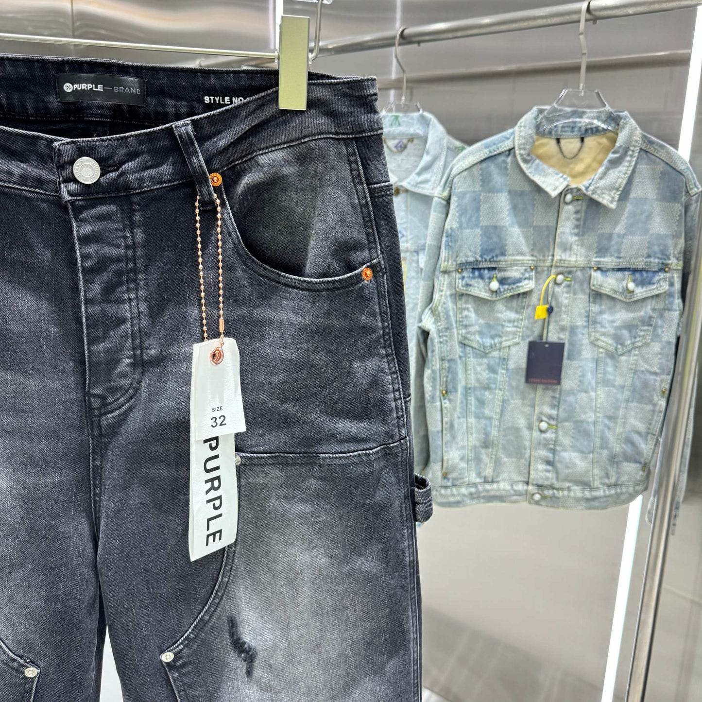 PURPLE BRAND Relaxed Carpenter Jeans 'Black'