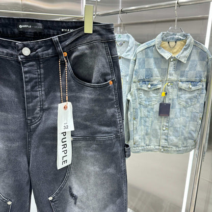 PURPLE BRAND Relaxed Carpenter Jeans 'Black'