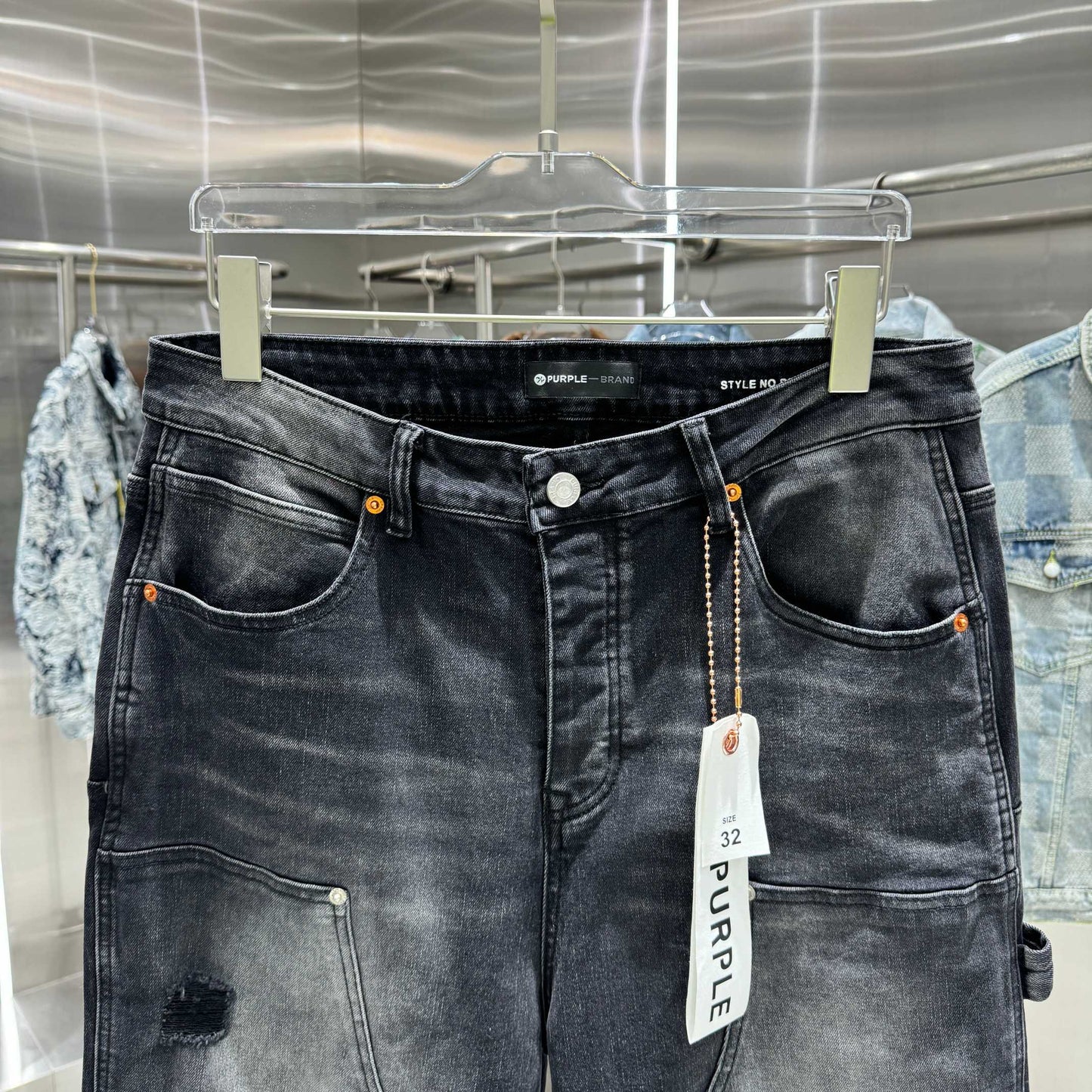 PURPLE BRAND Relaxed Carpenter Jeans 'Black'