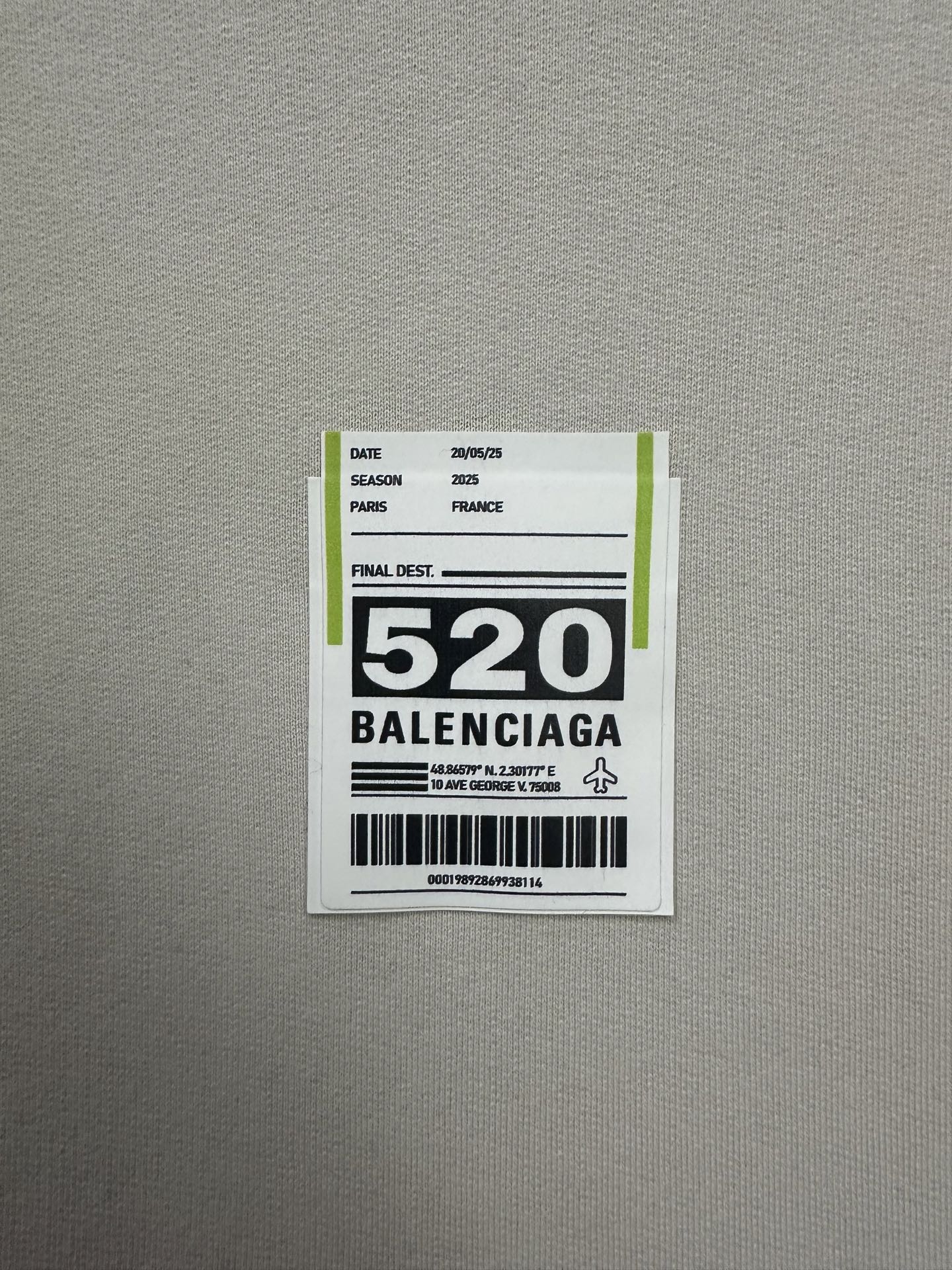 Balenciaga Airport Tag Hoodie Medium