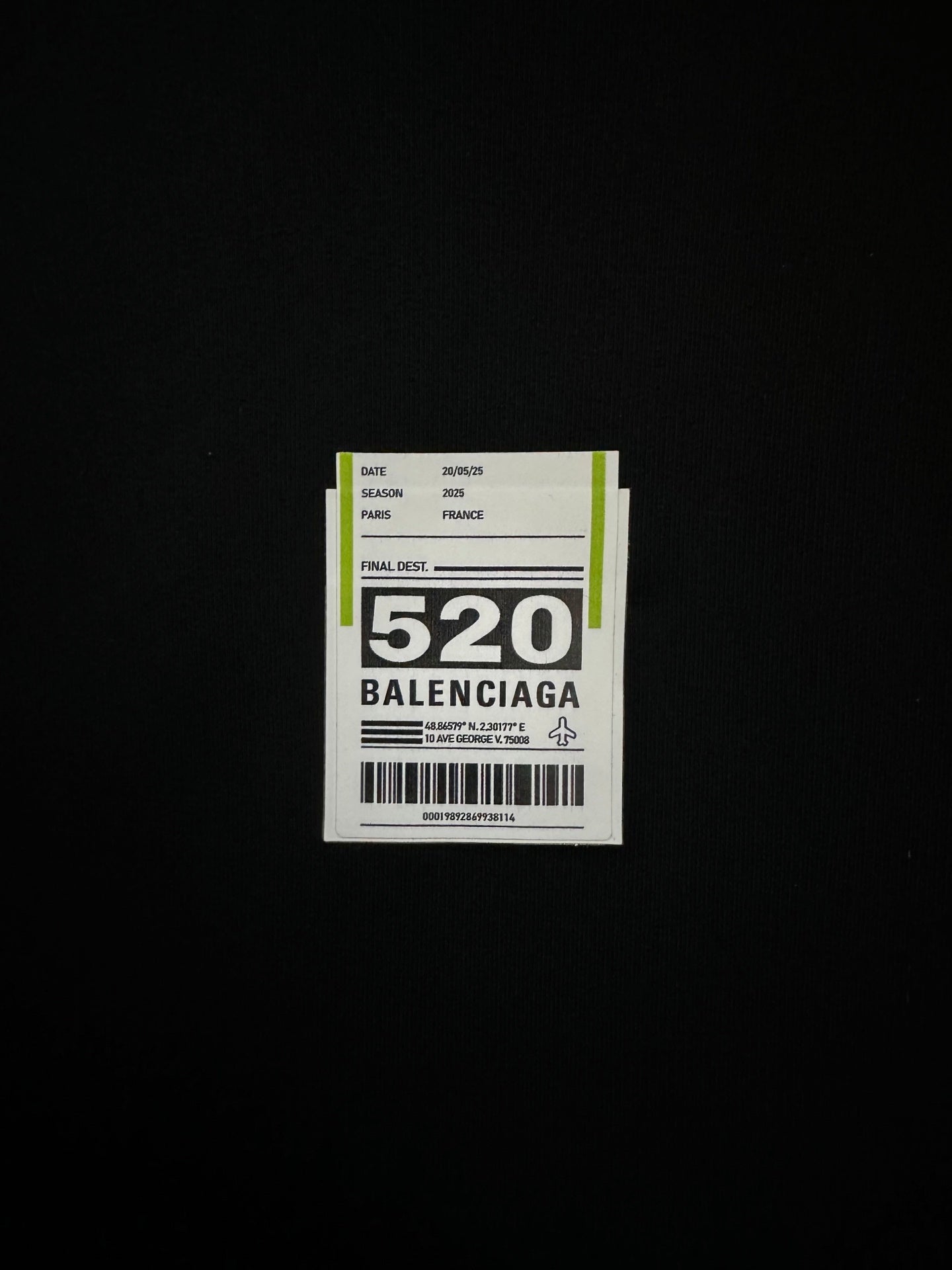 Balenciaga Airport Tag Hoodie Medium