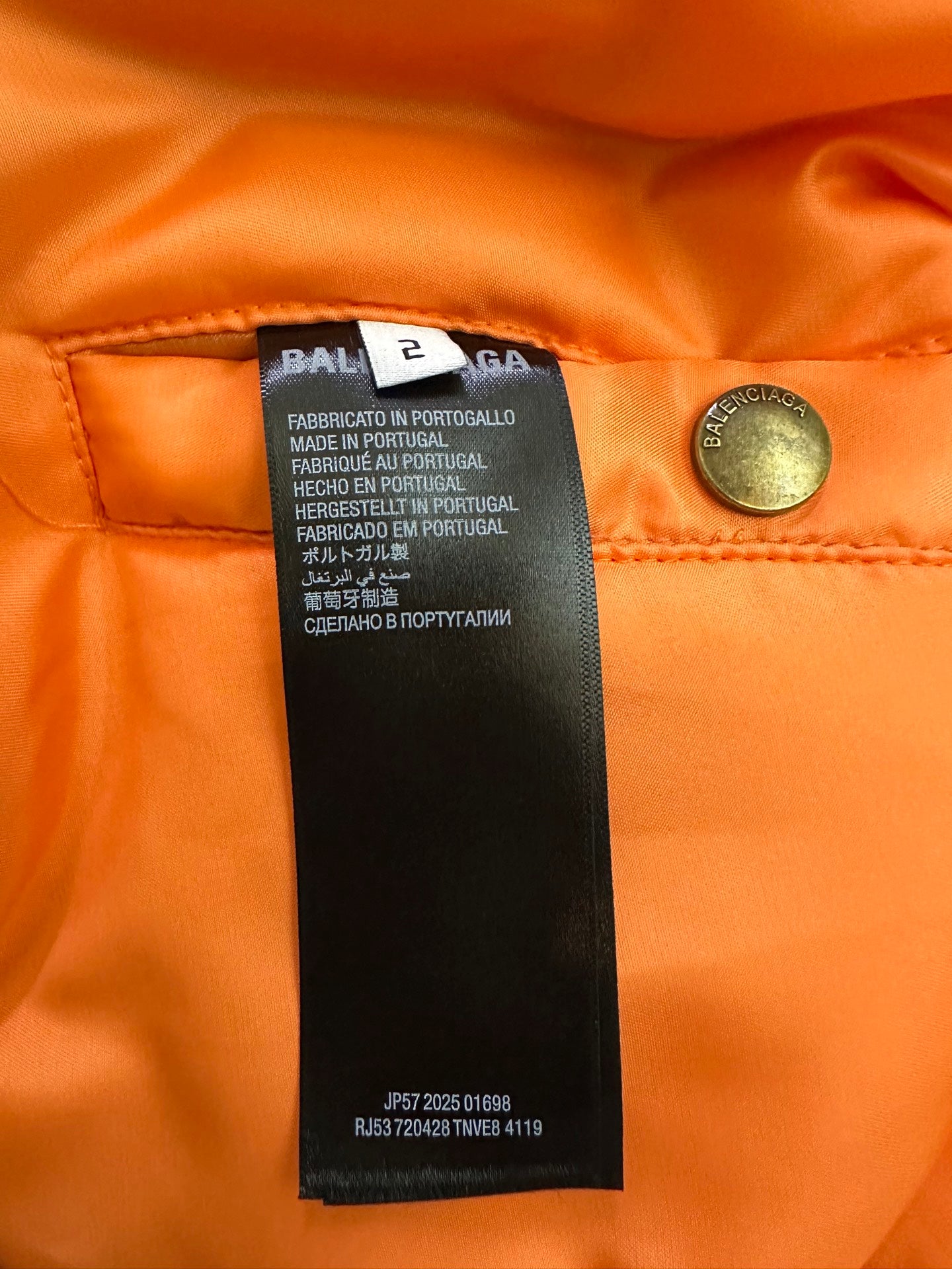 Balenciaga Men's Tape Type Light Hooded Bomber in Black
