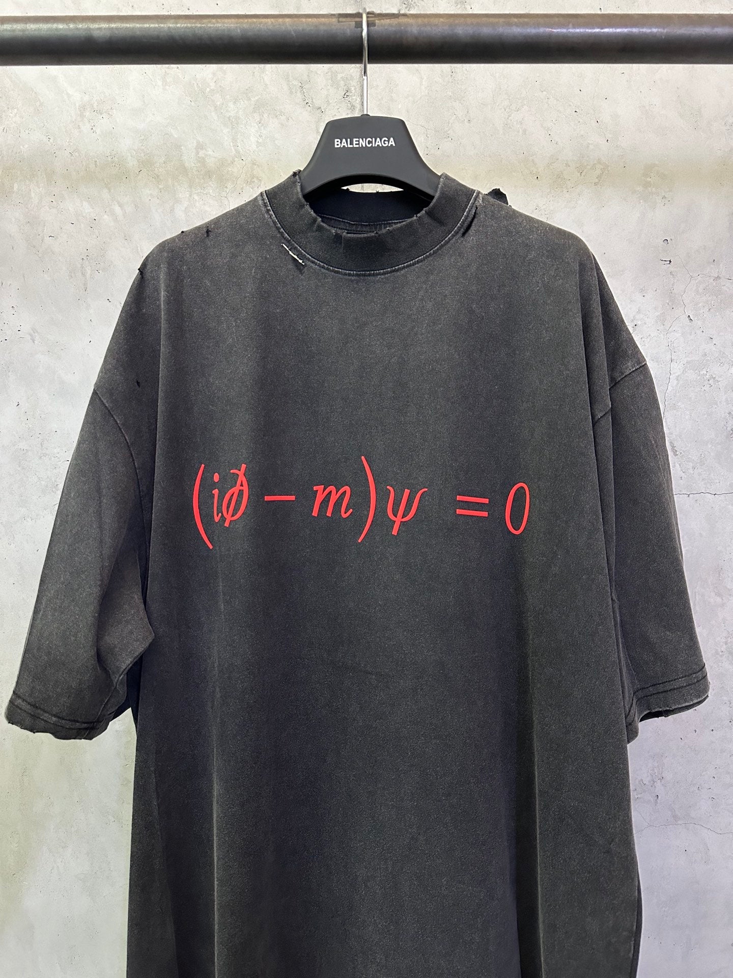 BALENCIAGA Men's Dirac Equation Oversized T-shirt