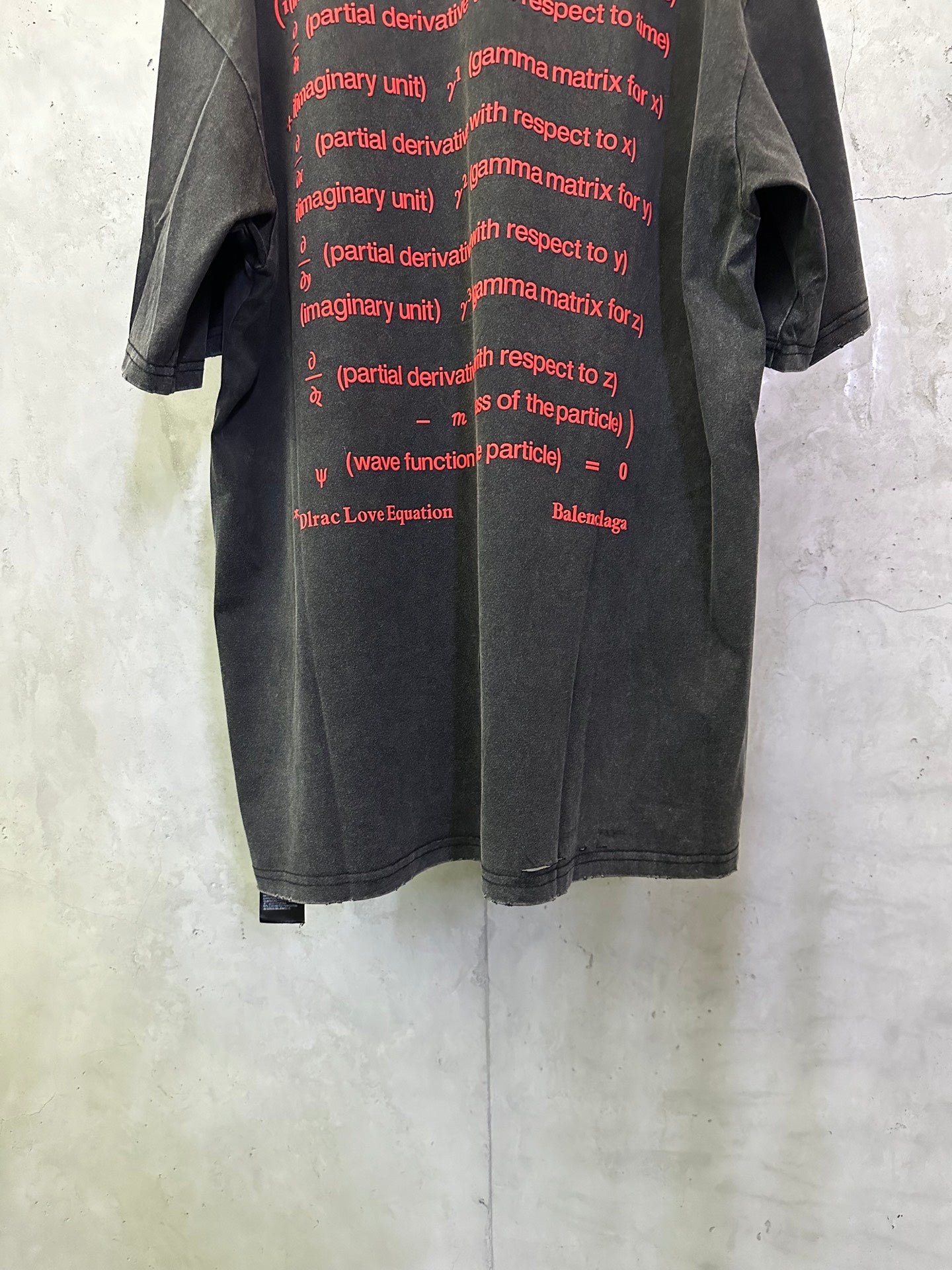 BALENCIAGA Men's Dirac Equation Oversized T-shirt
