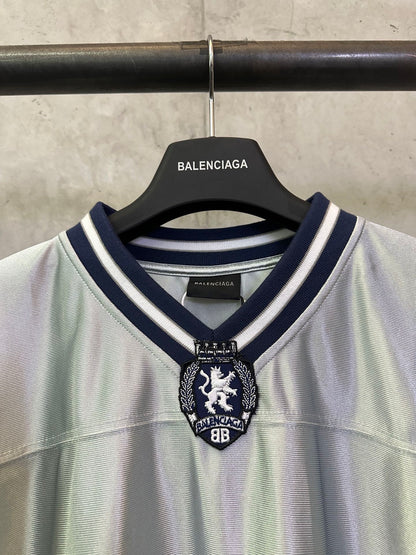 BALENCIAGA 3b Football silhouette V-neck T-shirt