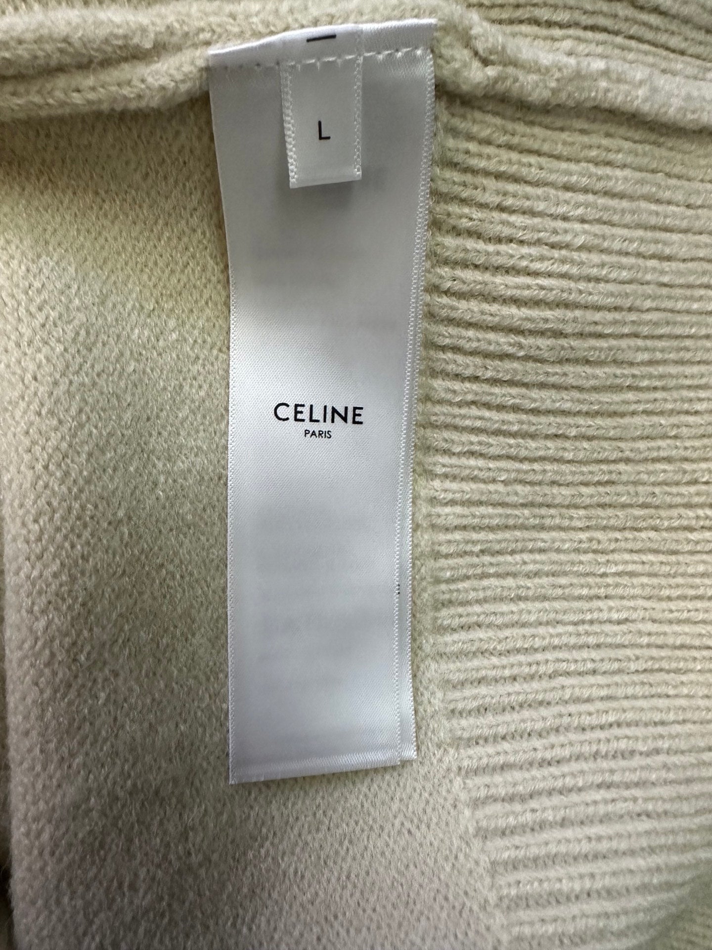 CELINE Crewneck Sweater 'White/Black'