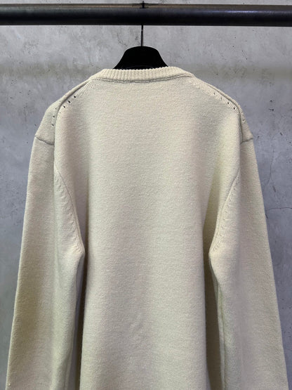 CELINE Crewneck Sweater 'White/Black'