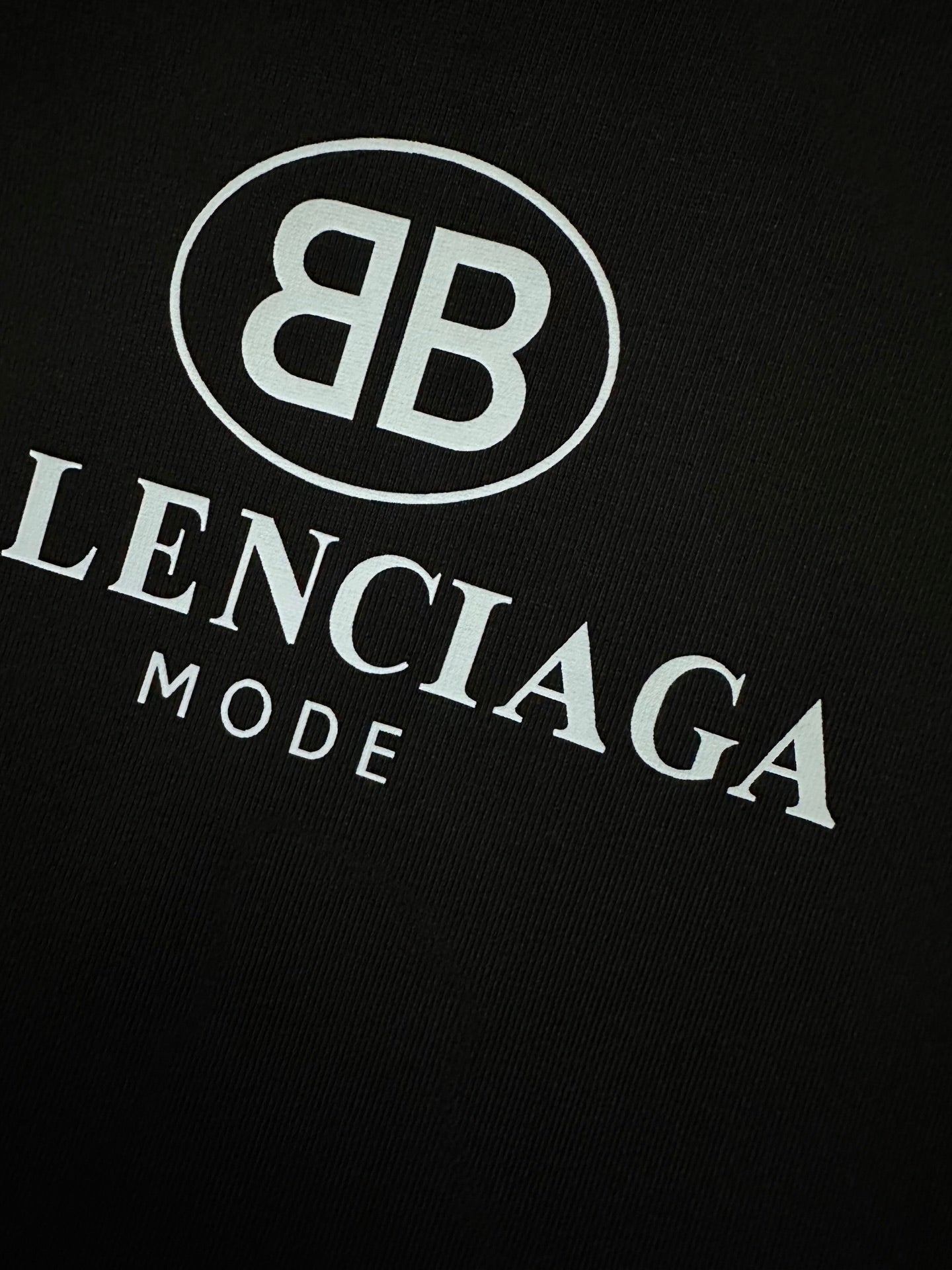 Balenciaga Men's Balenciaga Logo Printing Round Neck Short Sleeve