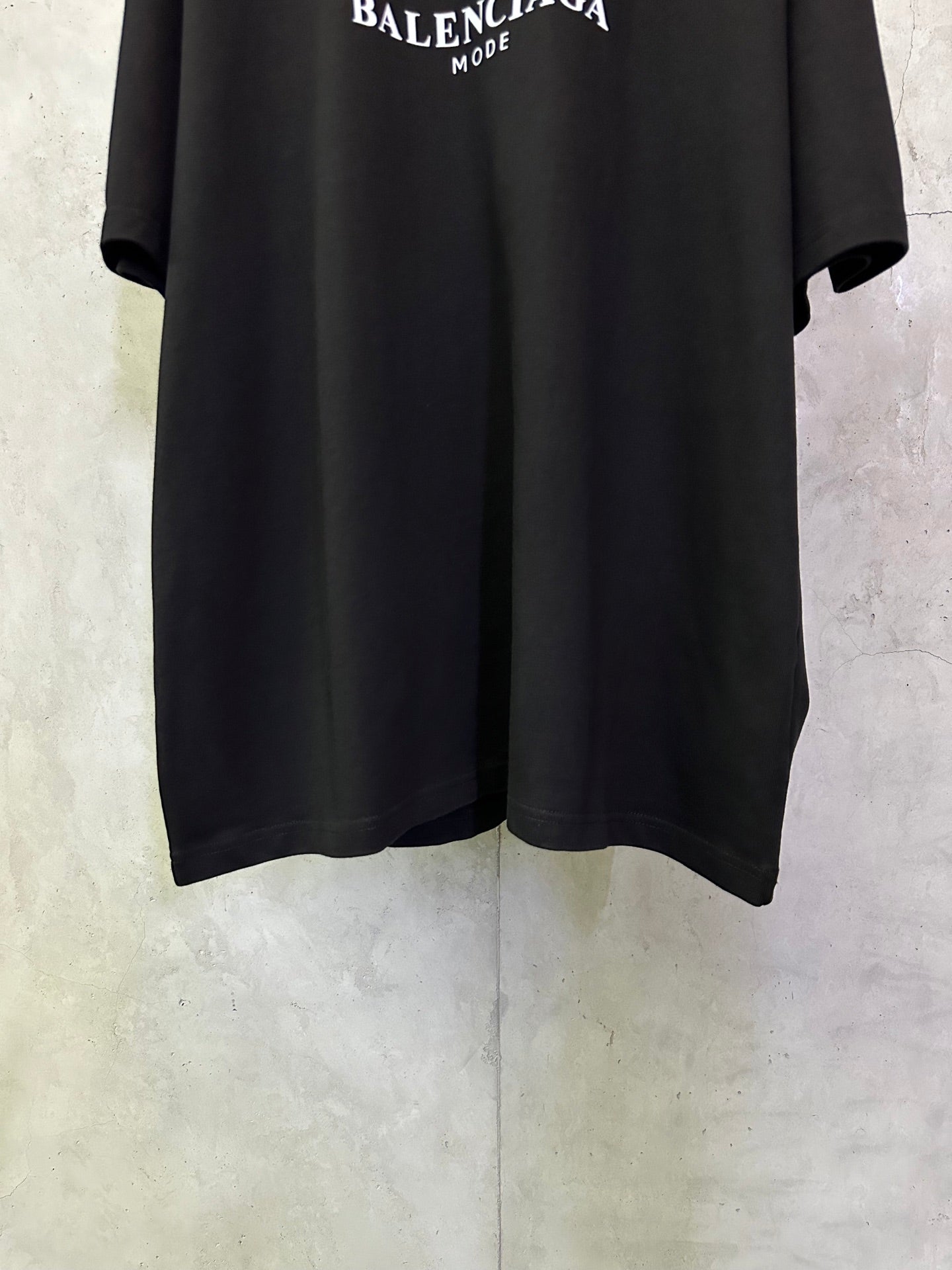 Balenciaga Men's Balenciaga Logo Printing Round Neck Short Sleeve