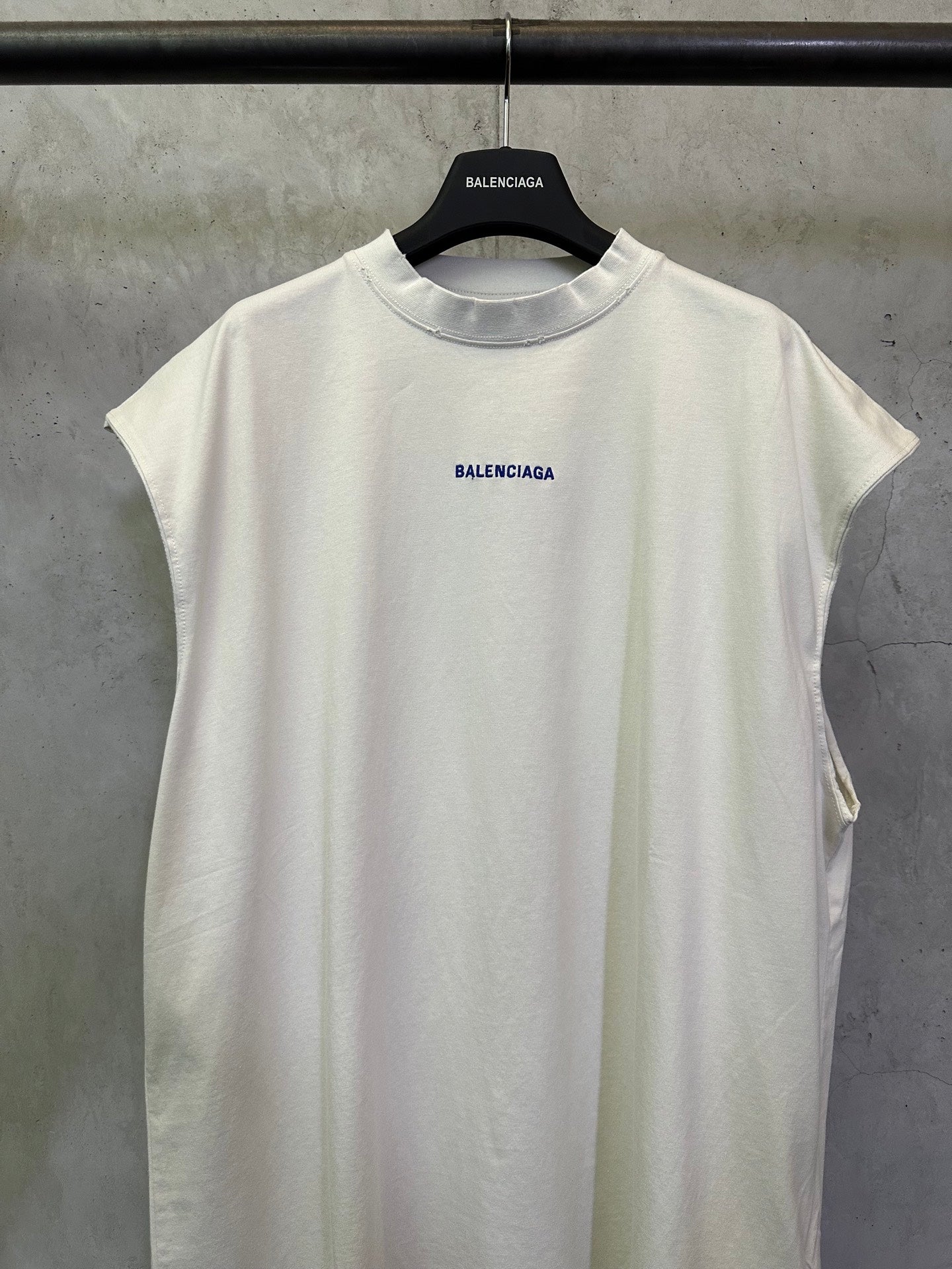 Balenciaga Men's White Logo-Embroidered Vest