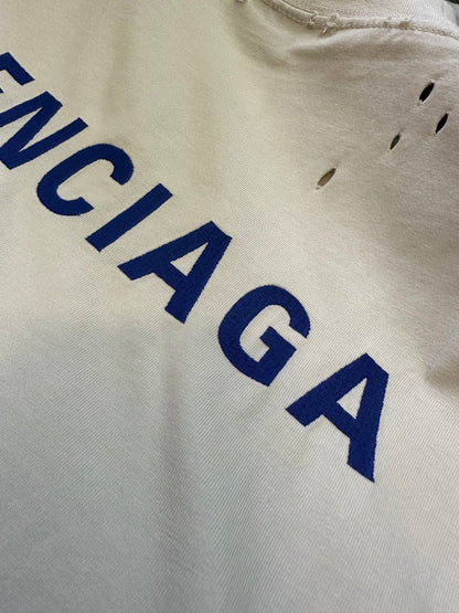 Balenciaga Men's White Logo-Embroidered Vest