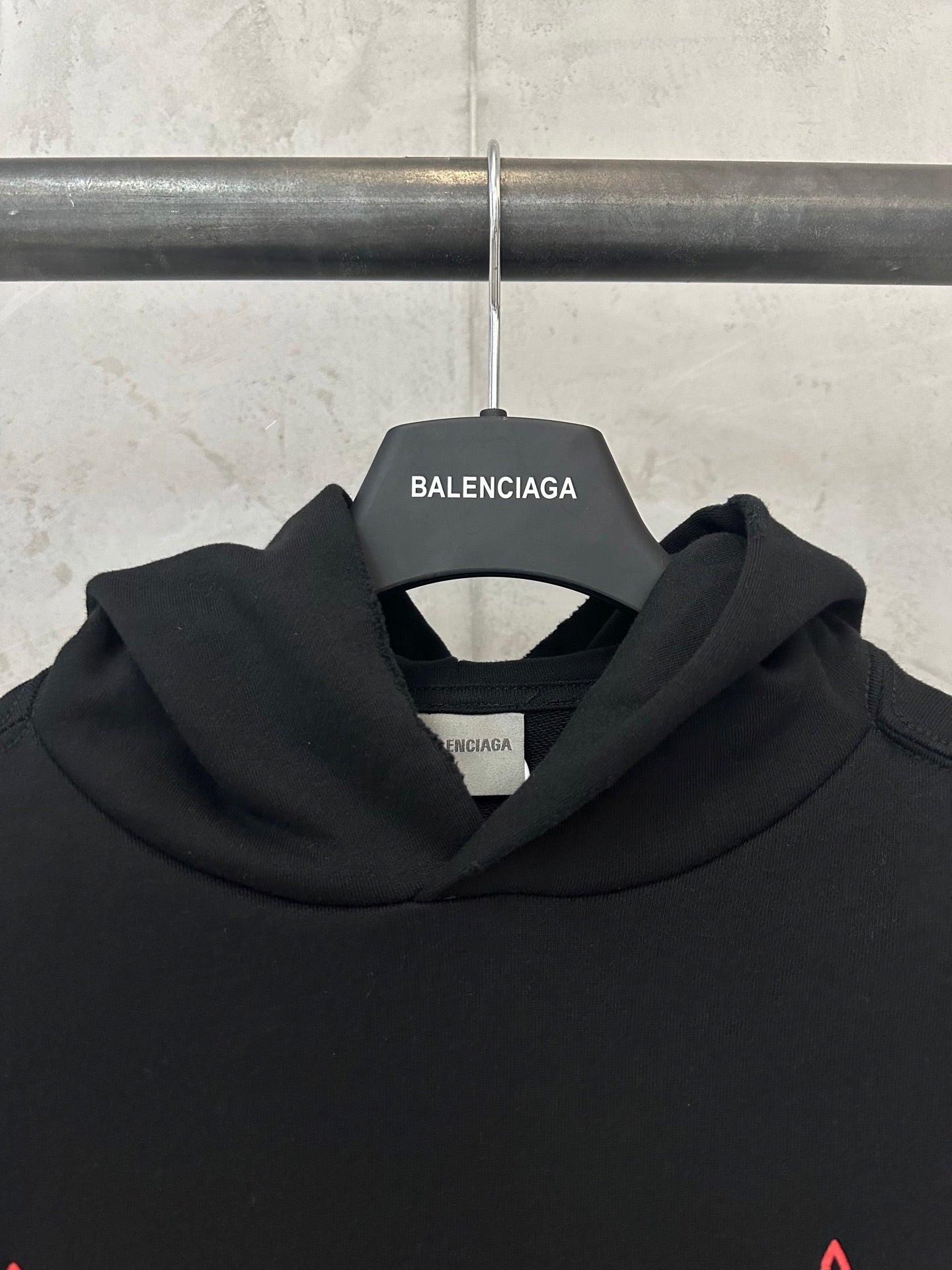 Balenciaga sacré cœur mid-length hoodie