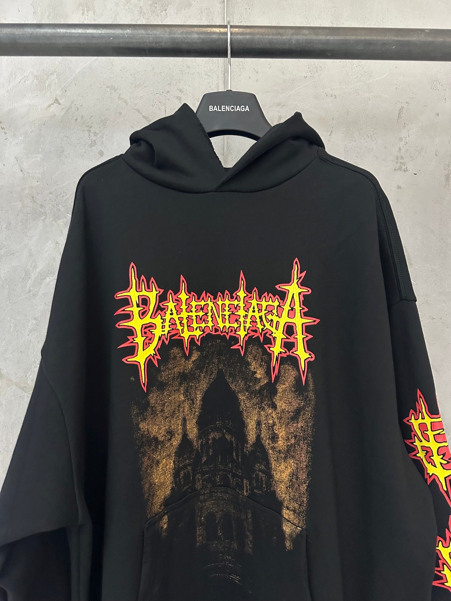 Balenciaga sacré cœur mid-length hoodie
